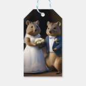 オーストラリア人のQuokkaが私と結婚結婚 ギフトタグ (裏面)