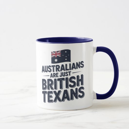 オーストラリア人はイギリス人に過ぎない マグカップ (右)