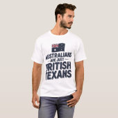 オーストラリア人はイギリス人に過ぎない Tシャツ (正面フル)