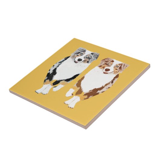 オーストラリア人は4つをセラミックタイル導きます タイル (側面)