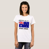 オーストラリア人は Down Under でやるのさ… Tシャツ (正面フル)