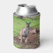 オーストラリア人男性カンガルー 缶クーラー (缶正面)
