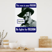 オーストラリア人 – この人はあなたの友人である ポスター (キッチン)