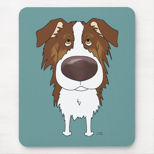 オーストラリア人-大きい鼻およびお尻 マウスパッド (正面)