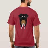 オーストラリア人-大きい鼻およびお尻 Tシャツ (裏面)