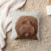 オーストラリア人Labradoodle/Goldendoodleの枕 クッション (ブランケット)