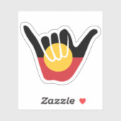 オーストラリア先住民つる国旗の釈迦 シール (シート)