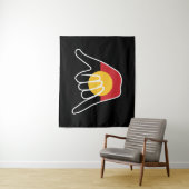 オーストラリア先住民つる国旗の釈迦 タペストリー (インサイチュ)