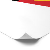 オーストラリア先住民つる国旗の釈迦 ポスター (角)