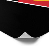 オーストラリア先住民つる国旗の釈迦 ポスター (角)