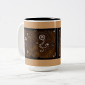 オーストラリア先住民のアートギフト ツートーンマグカップ (正面左)