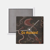 オーストラリア先住民のアートギフト マグネット (正面/裏面)