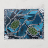 オーストラリア先住民のカメのポストカード ポストカード (正面)