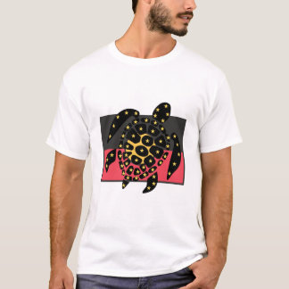 オーストラリア先住民の国旗とウミガメ Tシャツ