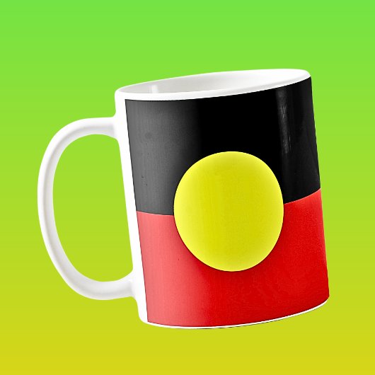 オーストラリア先住民の国旗 コーヒーマグカップ