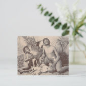 オーストラリア先住民の少年, 1896 ポストカード (スタンド正面)