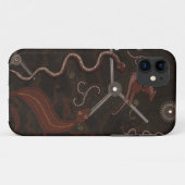 オーストラリア先住民の砂漠の野生動物の芸術 Case-Mate iPhoneケース (裏面(横))