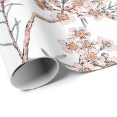 オーストラリア先住民の花。シームレスパターンブラック ラッピングペーパー (ロールコーナー)