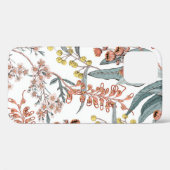 オーストラリア先住民の花。シームレスパターンブラック  Case-Mate iPhoneケース (裏面 (横))