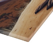 オーストラリア先住民をテーマにしたカンガルーのシーン カッティングボード (角)