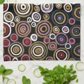 オーストラリア先住民アーティストのソーカゲティータオル キッチンタオル (折り畳み)