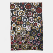 オーストラリア先住民アーティストのソーカゲティータオル キッチンタオル (縦)