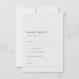 オーストラリア先住民ガムブロッサムセージRSVP 出欠カード