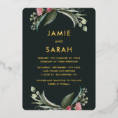 オーストラリア先住民ガムブロッサムフォイル招待状 箔招待状 (正面)