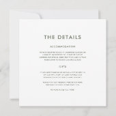 オーストラリア先住民ガム結婚ブロッサム 招待状 (裏面)