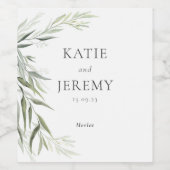 オーストラリア先住民ガム葉 ワインラベル (シングルラベル)