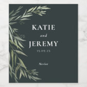 オーストラリア先住民ガム葉 ワインラベル (シングルラベル)