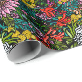 オーストラリア先住民ガーデンパターン ラッピングペーパー (ロールコーナー)