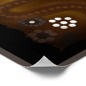 オーストラリア先住民デザートアートポスター ポスター (角)