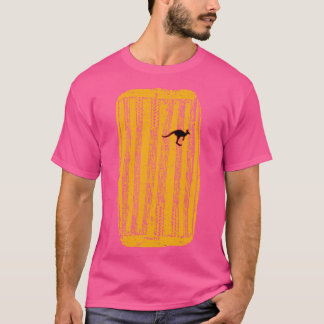 オーストラリア先住民ドラムカンガルー模様 Tシャツ