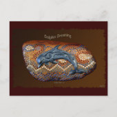 オーストラリア先住民ドルフィン夢はがき ポストカード (正面)