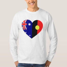 オーストラリア先住民ハート国旗 Tシャツ