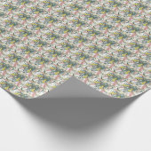 オーストラリア先住民ブッシュ開花 ラッピングペーパー (角)