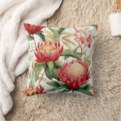 オーストラリア先住民プロテアフラワーII クッション (ブランケット)