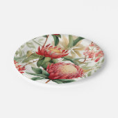 オーストラリア先住民プロテアフラワーII ペーパープレート (アングル)