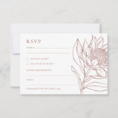 オーストラリア先住民ボタニカルワラタプロテア 出欠カード (正面)