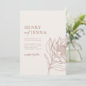 オーストラリア先住民ボタニカルワラタプロテア 招待状 (スタンド正面)