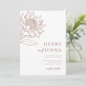 オーストラリア先住民ボタニカルワラタプロテア 招待状 (スタンド正面)