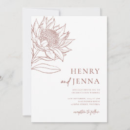 オーストラリア先住民ボタニカルワラタプロテア 招待状