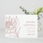オーストラリア先住民ボタニカルワラタプロテア 招待状 (スタンド正面)