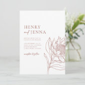 オーストラリア先住民ボタニカルワラタプロテア 招待状 (スタンド正面)