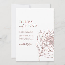 オーストラリア先住民ボタニカルワラタプロテア 招待状