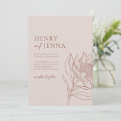 オーストラリア先住民ボタニカルワラタプロテア 招待状 (スタンド正面)