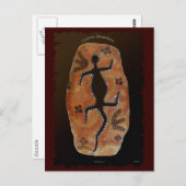 オーストラリア先住民リザードゴアンナ夢のカード ポストカード (正面/裏面)