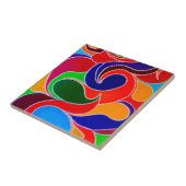 オーストラリア先住民レインボードリームタイムタイル タイル (側面)