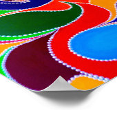 オーストラリア先住民レインボードリームタイムプリント ポスター (角)